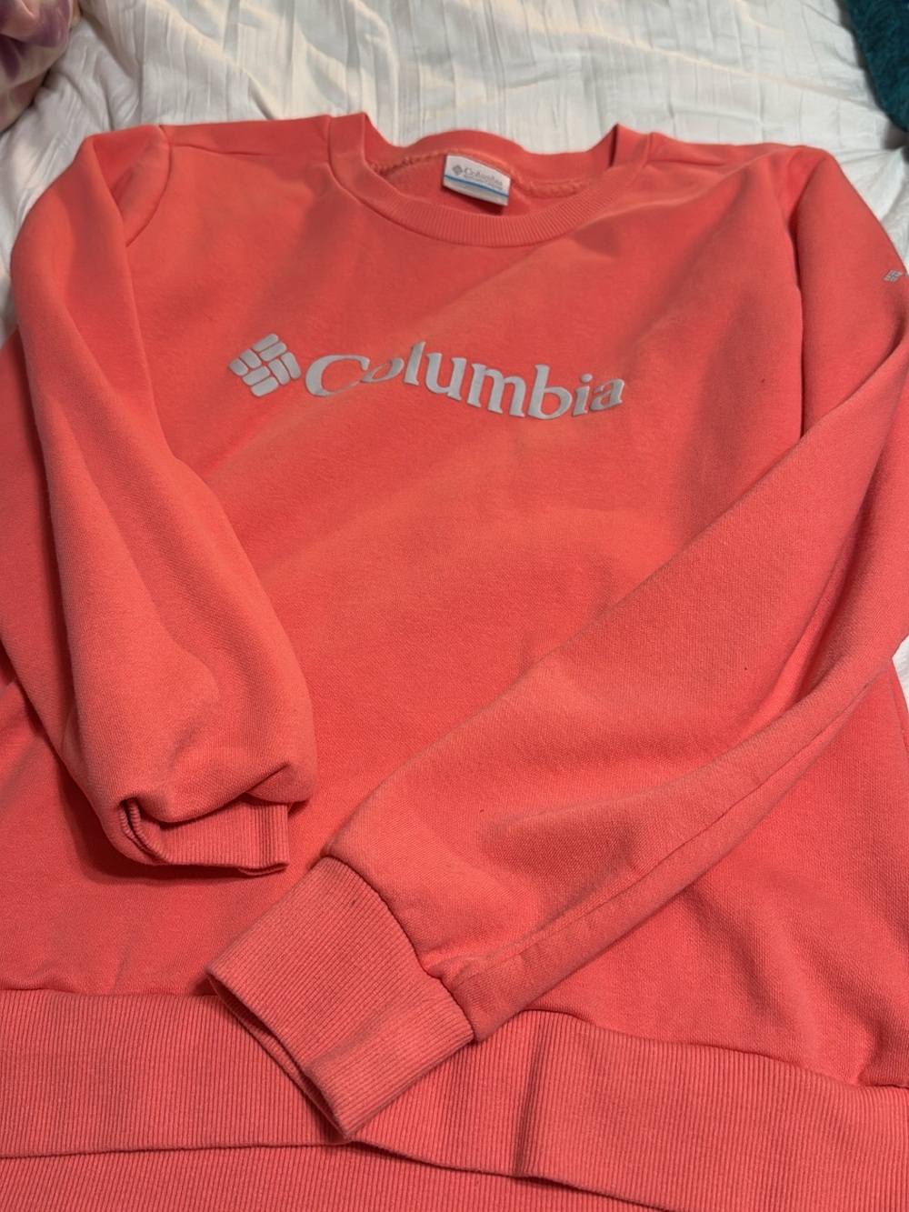 Columbia Coral Pink Logo Pullover